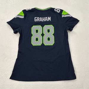 Nike NFL Seattle Seahawks Football Jimmy Graham 88 Navy Blue Jersey Youth Boys M